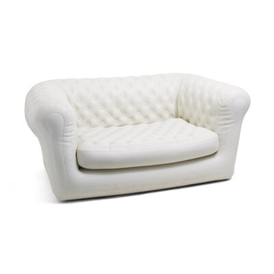Chesterfield White Air Lounge - 2 Seater