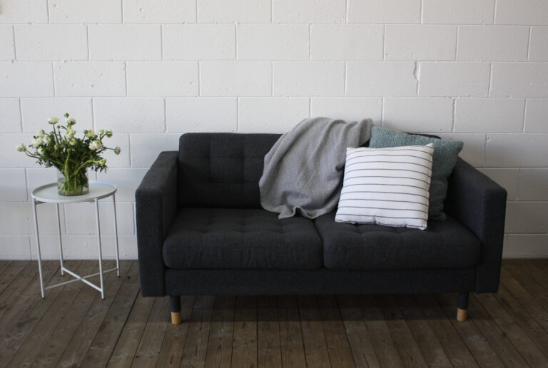 Ellie 2 Seater Sofa - Charcoal for Hire - Salters - Hobart ...